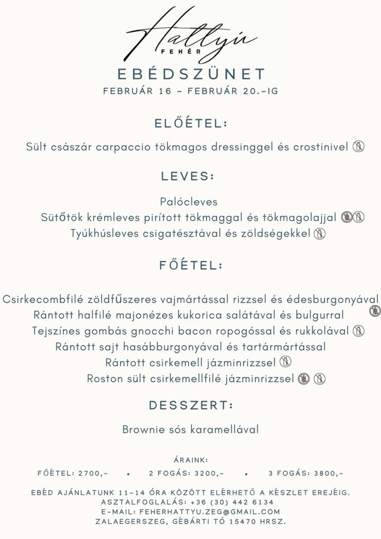 Feh�r Hatty� – Eb�dsz�net 2026. febru�r 16-20.